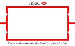 Parody of HSBC advert